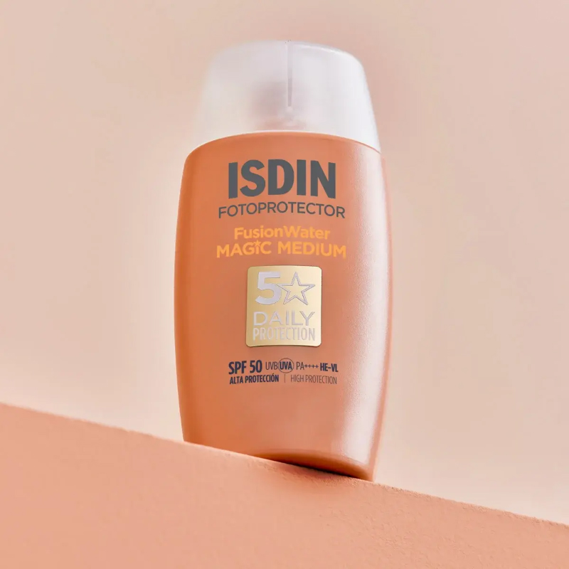 Isdin Fotoprotector Fusion Water Magic Medium Spf50 50ml Crema Facial - Imagen 10