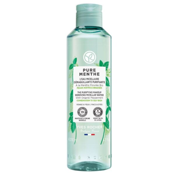 Yves Rocher Pure Menthe Agua Micelar Desmaquillante Purificante 200ml