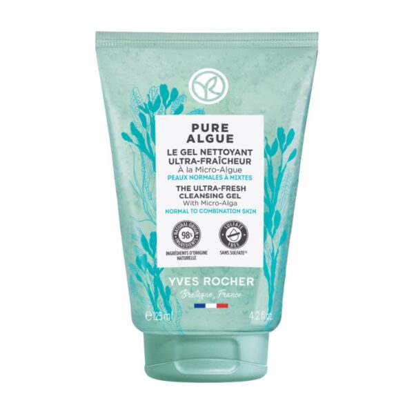 Yves Rocher Pure Algue Gel Limpiador Piel Normal Mixta 125ml