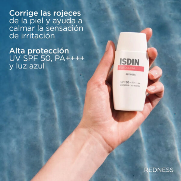 Isdin Protector Solar Fotoultra Redness Spf50 50ml Fluido - Imagen 3