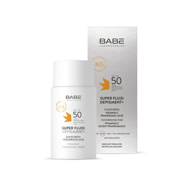 Babe Fotoprotector Solar Super Fluid Depigment+ Spf50 50ml Fluido Facial