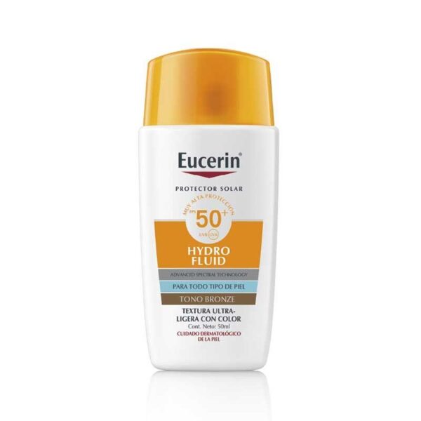 Eucerin Protector Solar Hydro Fluid Ultra Ligera Tono Oscuro 50fps 50ml