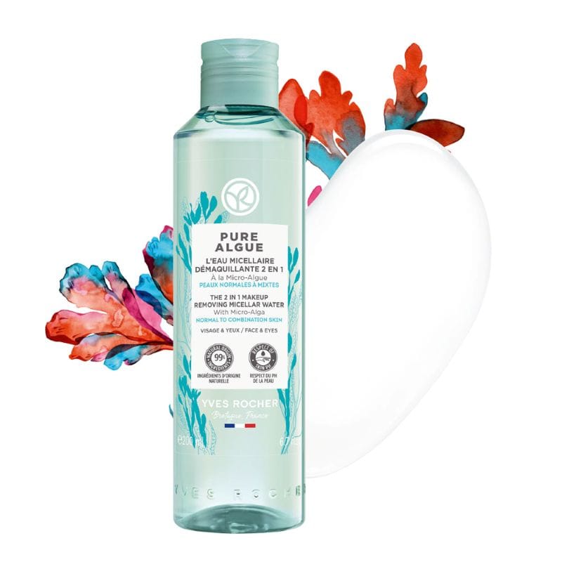 Yves Rocher Pure Algue Agua Micelar Desmaquillante 2 En 1 200ml - Imagen 2
