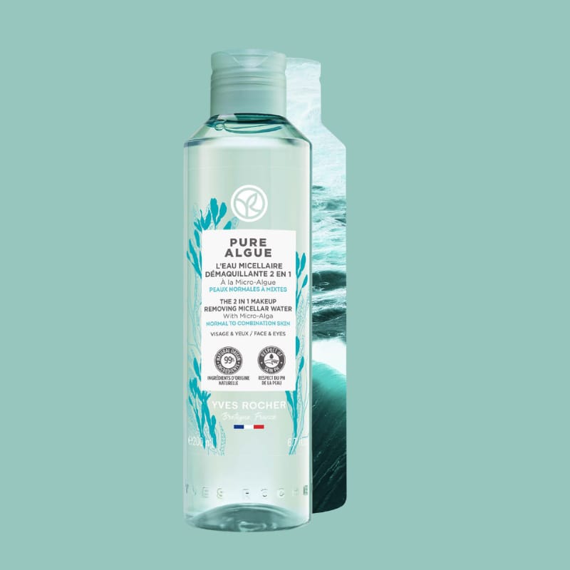 Yves Rocher Pure Algue Agua Micelar Desmaquillante 2 En 1 200ml - Imagen 3