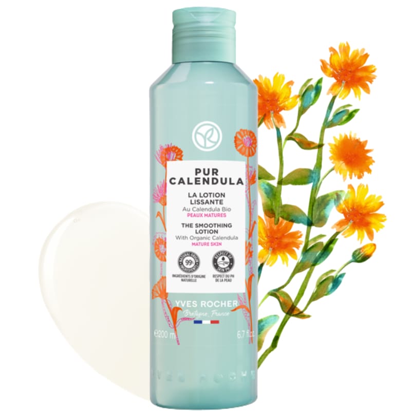 Yves Rocher Pur Calendula Locion Alisante Pieles Maduras 200ml - Imagen 2