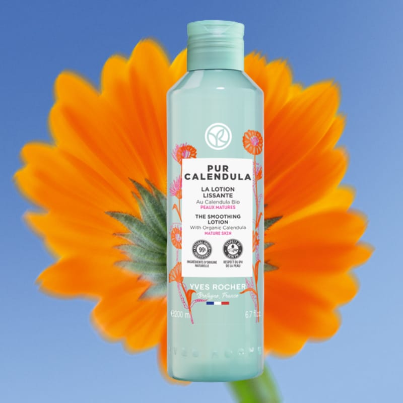 Yves Rocher Pur Calendula Locion Alisante Pieles Maduras 200ml - Imagen 3