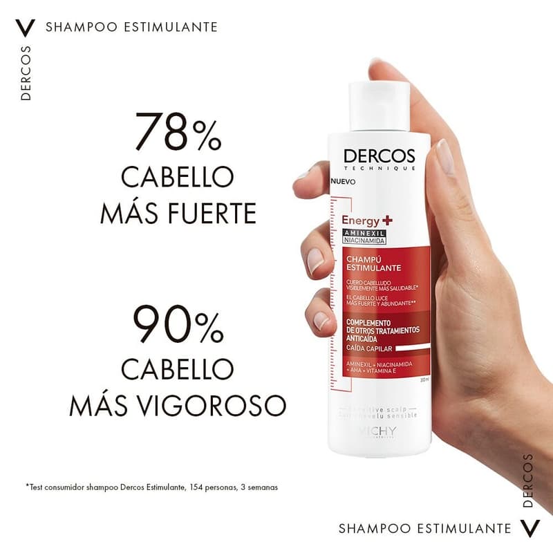 Vichy Dercos Energizante 200ml Shampoo Anticaida - Imagen 4