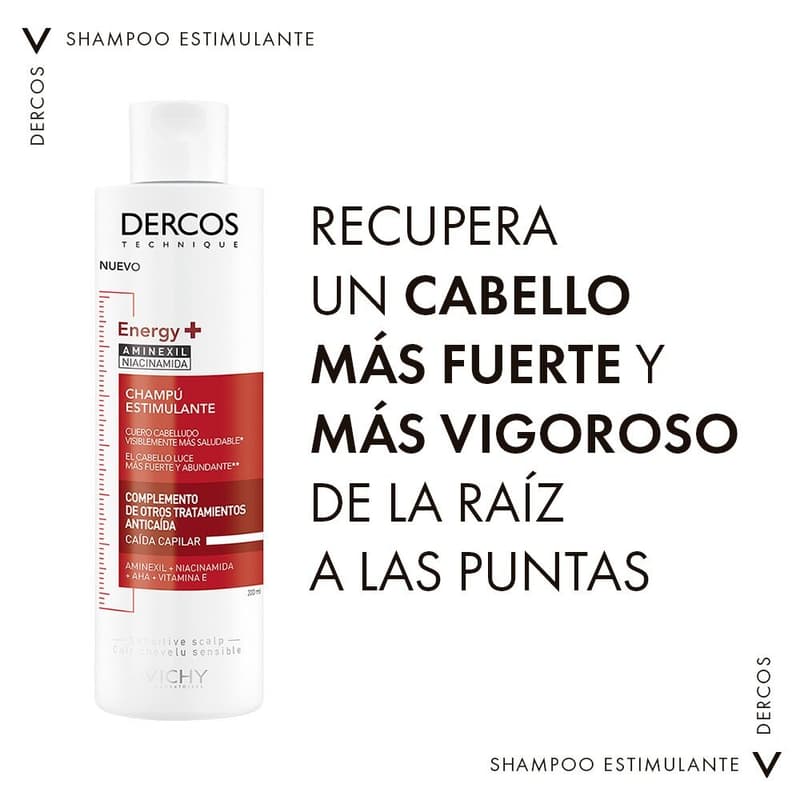 Vichy Dercos Energizante 200ml Shampoo Anticaida - Imagen 5