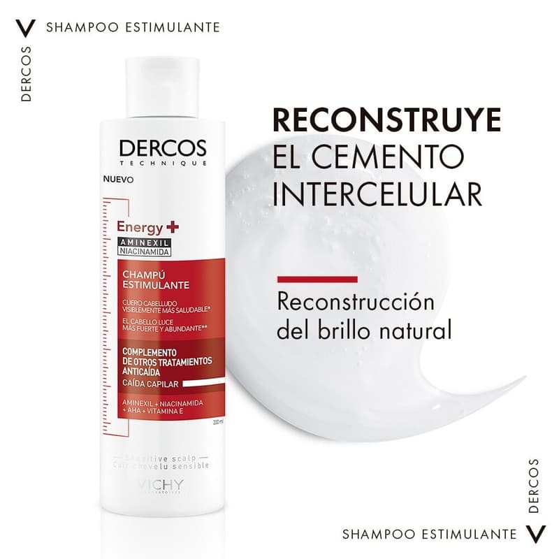 Vichy Dercos Energizante 200ml Shampoo Anticaida - Imagen 7