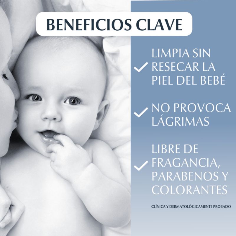 Eucerin Baby Baño & Shampoo 2 En 1 Piel Y Cabello 400ml - Imagen 2