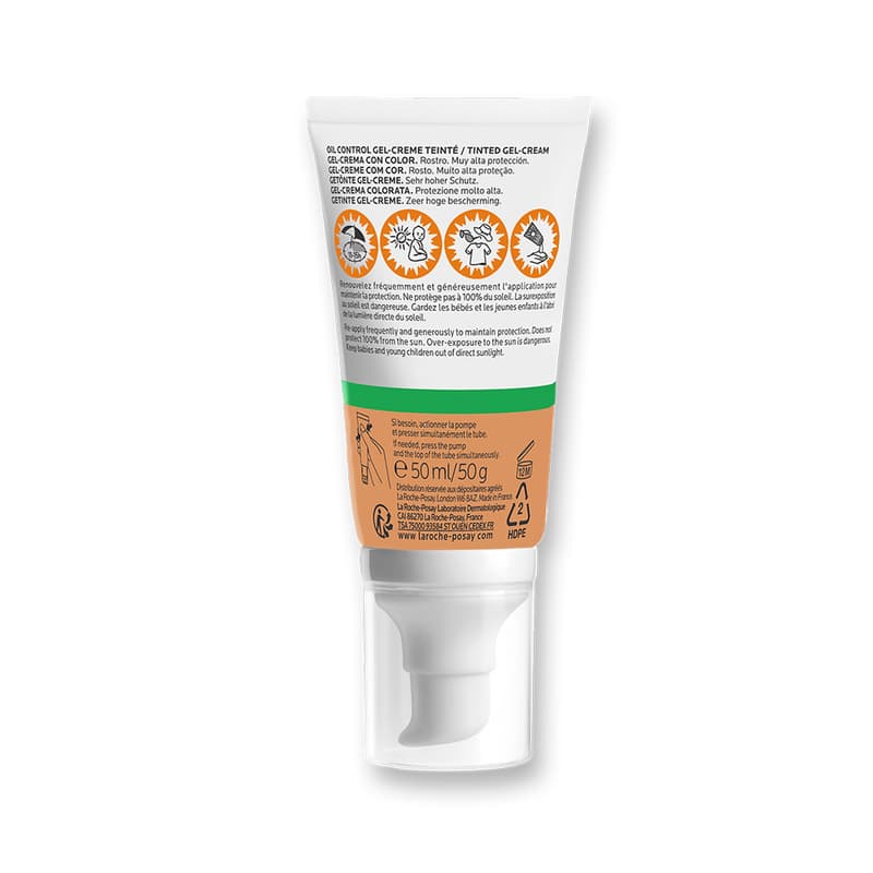 Lrp Anthelios Xl Protector Solar Toque Seco Piel Grasa Con Color Spf50+ 50ml Crema Facial - Imagen 10