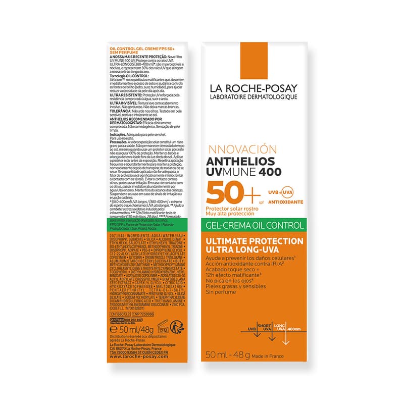 Lrp Anthelios Xl Protector Solar Toque Seco Piel Grasa Spf50+ 50ml Crema Facial - Imagen 9