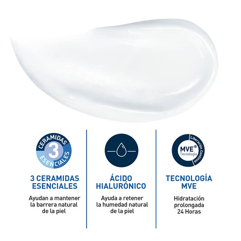 Cerave Hidratante Piel Seca 236ml Locion Facial Y Corporal - Imagen 6