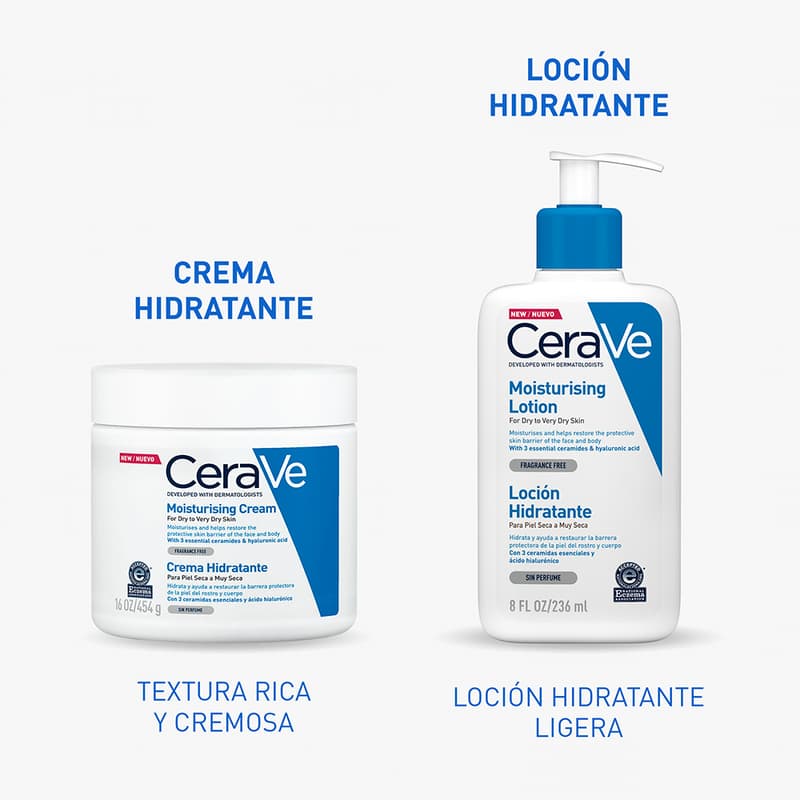 Cerave Hidratante Piel Seca 236ml Locion Facial Y Corporal - Imagen 9