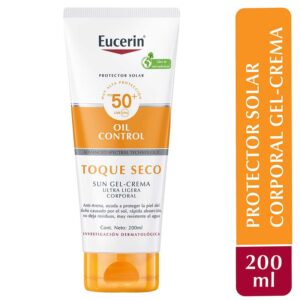Eucerin Protector Solar Toque Seco Spf50+ 200ml Gel-crema Corporal