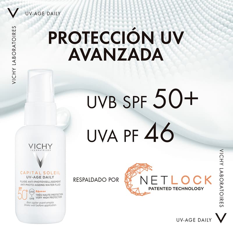 Vichy Capital Soleil Protector Solar Uv-age Daily Spf50+ 40ml Crema Facial - Imagen 5