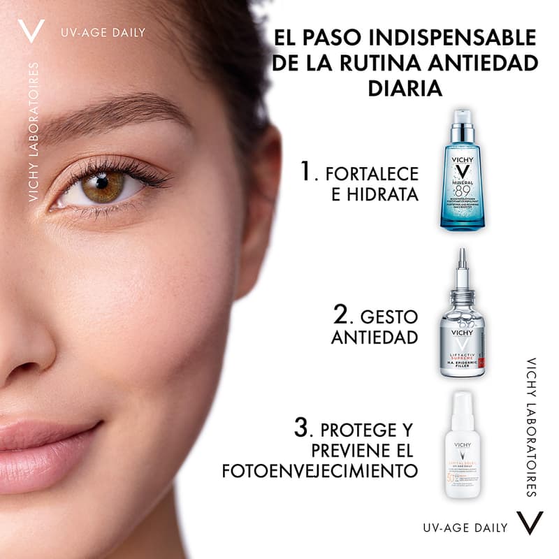 Vichy Capital Soleil Protector Solar Uv-age Daily Spf50+ 40ml Crema Facial - Imagen 6