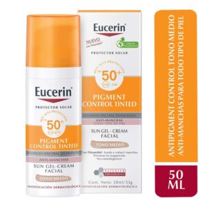 Eucerin Protector Solar Pigment Control Tono Medio Spf50 50ml Gel-crema Facial