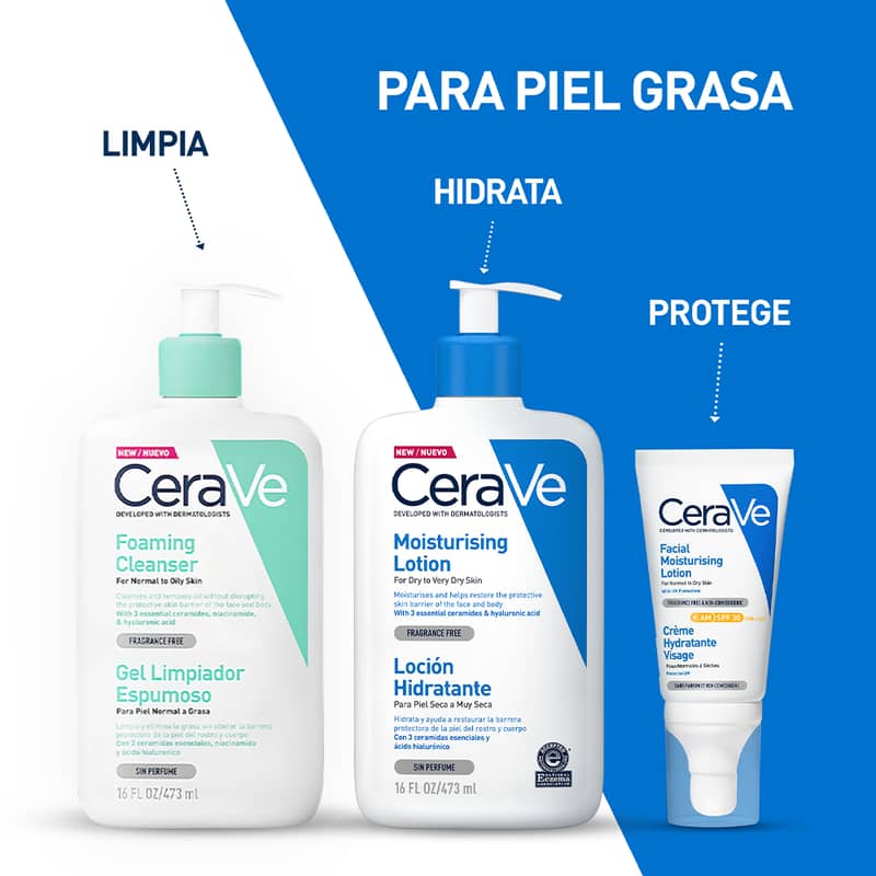 Cerave Limpieza Piel Grasa 473ml Gel Facial - Imagen 8